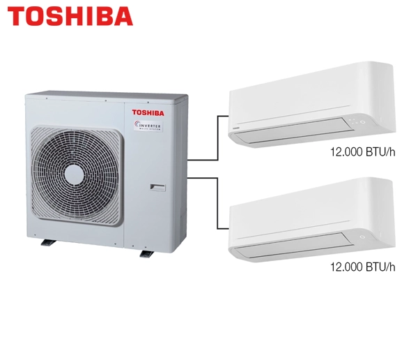 Toshiba 2M Multi Split Klima 12.000+12.000 BTU/h - 1