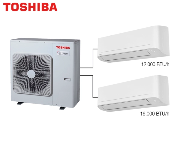 Toshiba 2M Multi Split Klima 12.000+16.000 BTU/h - 1